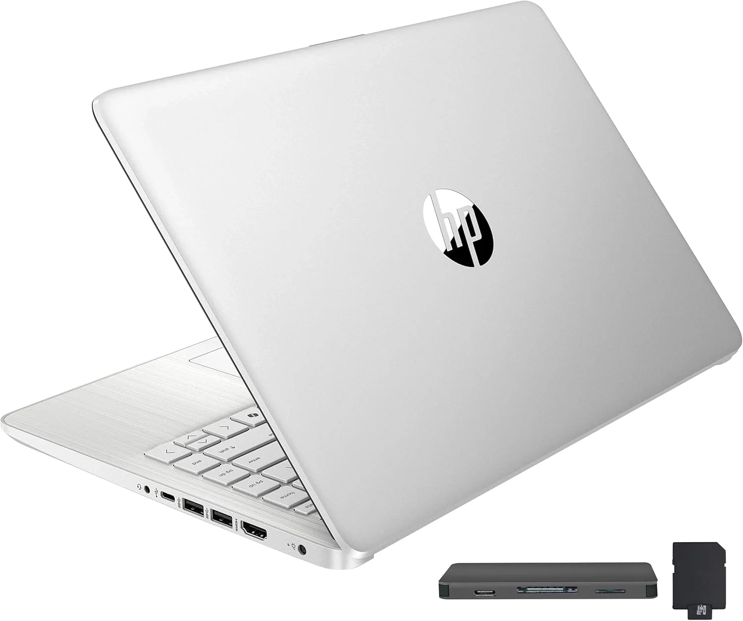 HP Stream 14" HD BrightView Laptop, Intel Celeron N150, 16GB RAM, 288GB Storage (128GB eMMC + 160GB
