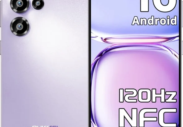 OUKITEL C66 Unlocked Smartphone: 16GB RAM, 1TB ROM, 6.73" 120Hz Display, 64MP Camera, 5000mAh Battery, 4G Dual SIM (Purple)