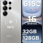 DOOGEE Note56X Pro Unlocked Smartphone with Gemini AI, 6150mAh Battery, 128GB+2TB Expandable, 6.56" 90Hz Display, Dual SIM Android 16 Phone