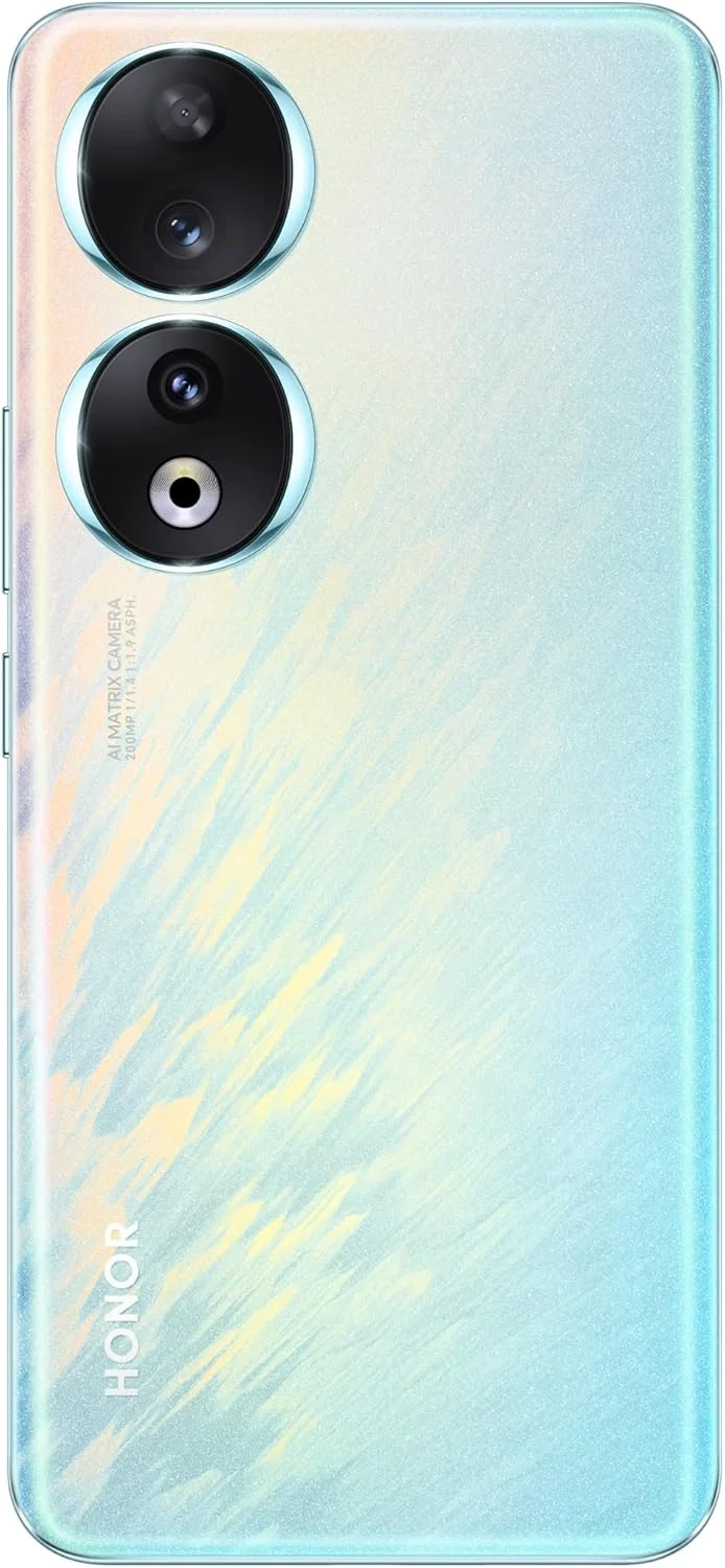 Honor 90 5G Unlocked Smartphone, 512GB 12GB RAM, 6.7" AMOLED Display, 200MP Camera, Dual SIM GSM (Peacock Blue) International Version