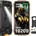 Ulefone RugKing 4 Pro: 16GB+256GB Rugged Phone with 10200mAh Battery, 120Hz Display, 48MP Camera, and Built