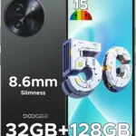 DOOGEE Note 59 5G Unlocked Android Phone, 6.75" 120Hz Display, 128GB+2TB Expandable, 6250mAh Battery, Dual SIM Smartphone