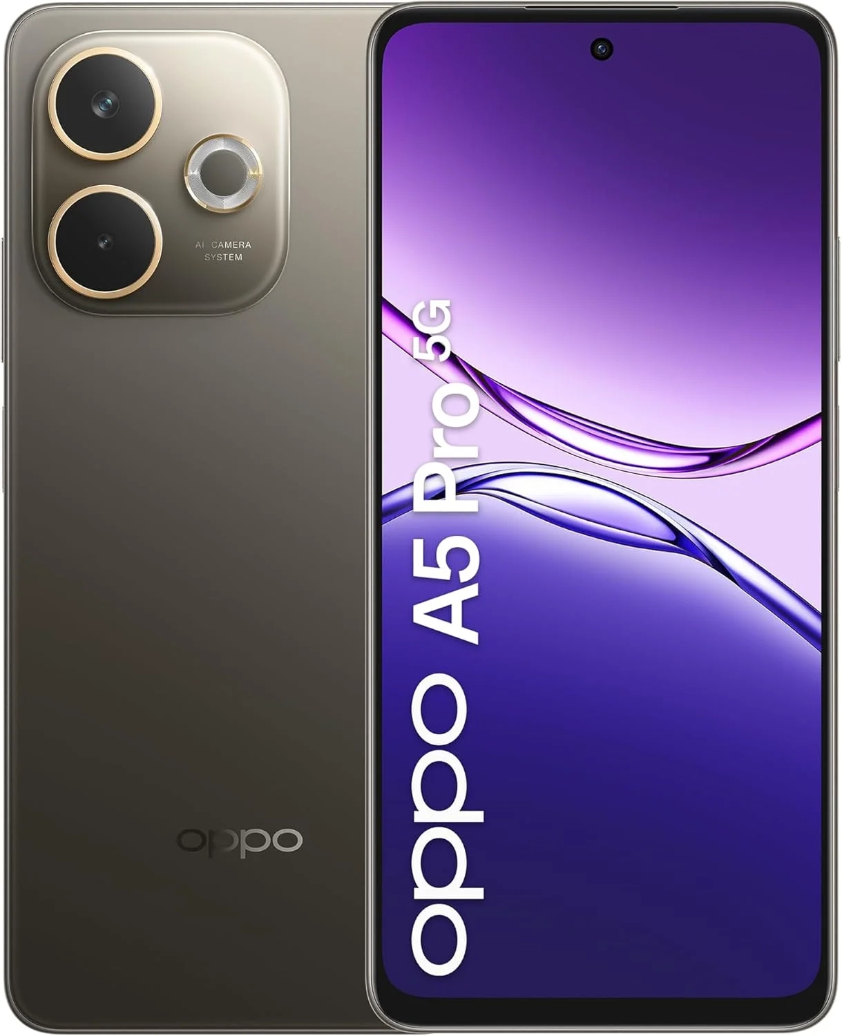 OPPO A5 Pro 5G Unlocked Smartphone, 256GB 8GB RAM Dual SIM, International Version (Mocha Brown)