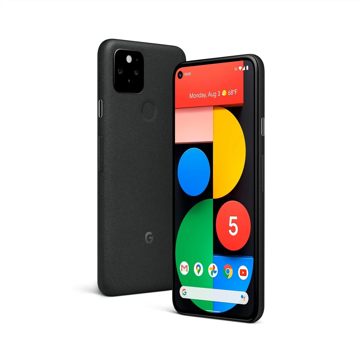 Google Pixel 5 Unlocked Smartphone, 5G Android Phone with Night Sight Camera, Ultrawide Lens & Water Resistance in Just Black