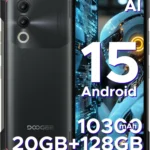 DOOGEE Blade 20 Rugged Smartphone: 10300mAh Battery, 20GB RAM 128GB, 6.6" HD+ Gaming Phone, IP68 Waterproof Android 15 Mobile