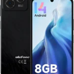Ulefone Note 20 Pro Unlocked Smartphone, 6.75" 90Hz Display, 8GB RAM 256GB ROM (1TB Expandable), 50MP Triple Camera, 6000mAh Battery, Android 14, 4G Dual SIM, Fingerprint & Face ID, Black
