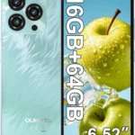OUKITEL C3 Unlocked Smartphone 2025: 16GB RAM 64GB ROM with 1TB Expandable Storage, 5000mAh Battery, 6.52" Screen, Dual Camera, 4G Dual SIM Android Phone (Blue)