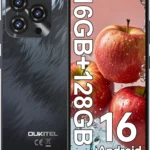 OUKITEL C3 Unlocked Android Phone with 16GB RAM + 128GB ROM (Expandable to 1TB), 5000mAh Battery, 6.52" Screen, 13MP Dual Camera, 4G Dual SIM Smartphone in Grey