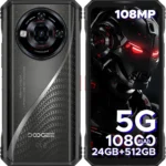 DOOGEE S118 Pro Rugged Smartphone Unlocked: 108MP Camera, 10800mAh Battery, 5G, 24GB RAM, 512GB Storage, 6.6" 120Hz Display for Durability and Performance