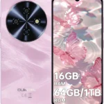 OUKITEL C5 Unlocked Smartphone: 6.52" HD Display, 16GB RAM, 64GB ROM, 5000mAh Battery, 13MP Camera, 4G Dual SIM Android Phone (Pink)