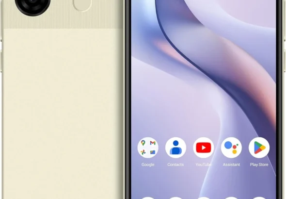 BLU K2 Unlocked Smartphone with 6.88" HD+ Display, 13MP Camera, 64GB Storage, 5000mAh Battery and Android 15 (US Version, Cream)