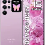 OUKITEL C62 PRO Unlocked Smartphone: 24GB RAM 256GB ROM with 6.88" Display, 5150mAh Battery, 13MP Camera, Android 15, Purple