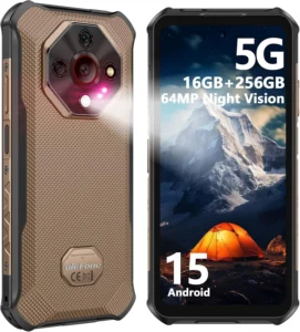Ulefone Armor X16 Pro 5G Rugged Smartphone, 256GB, 10360mAh Battery, 64MP Camera, IP68 Waterproof, 120Hz Screen