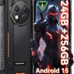 OUKITEL G1 Rugged Smartphone Unlocked, 10600mAh Battery, 48MP Camera, IP68/IP69K Waterproof, 24GB RAM 256GB ROM Android 15 Dual SIM Cell Phone