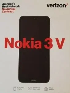 Nokia 3V Verizon Locked 6.26" HD+ Cellphone