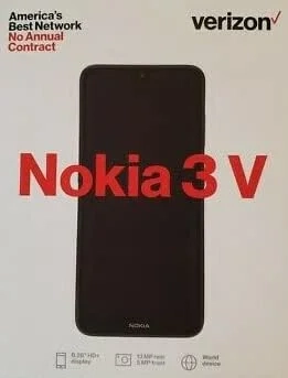 Nokia 3V Verizon Locked 6.26" HD+ Cellphone