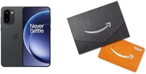 OnePlus 15R Smartphone (12GB RAM, 256GB, Charcoal Black) with $100 Amazon Gift Card Included