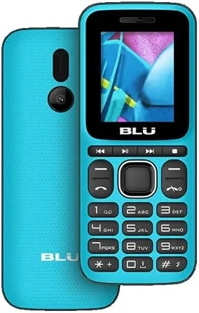 BLU Z4 Music Z250 Unlocked GSM Phone with Dual SIM, FM Radio, Flashlight, and VGA Camera in Cyan Blue