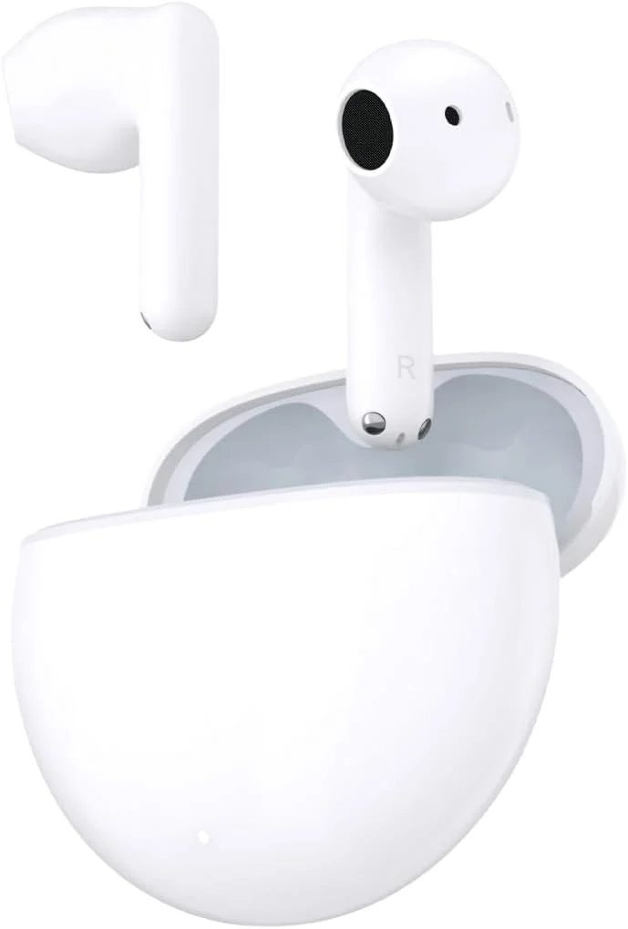 Honor Choice X7e Wireless Earbuds with Active Noise Cancellation, 40H Battery, Bluetooth 5.3, IP54 Water Resistant for Android and iOS (White)