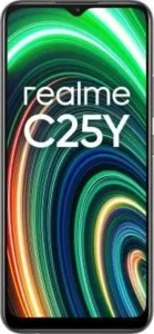 realme C25Y Unlocked Smartphone, 128GB 4GB RAM, 6.5" Display, 50MP Triple Camera, Dual SIM GSM (Latin Europe) with Fast Car Charger Bundle in Metal Grey