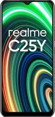 realme C25Y Unlocked Smartphone, 128GB 4GB RAM, 6.5" Display, 50MP Triple Camera, Dual SIM GSM (Latin Europe) with Fast Car Charger Bundle in Metal Grey