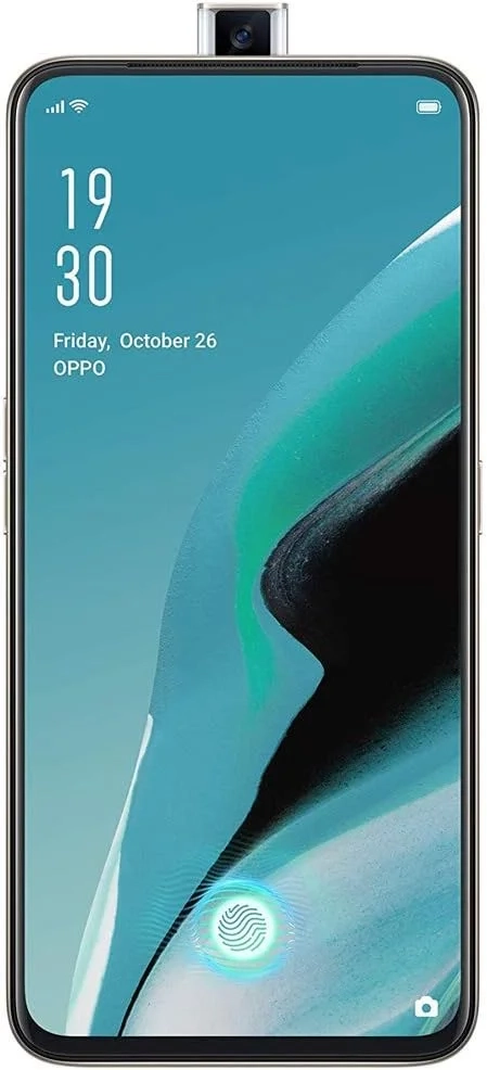 OPPO Reno 2z Smartphone, 6.5" AMOLED Display, 128GB Storage, 8GB RAM, 48MP Quad Camera & 16MP Selfie, Dual SIM, 4G LTE, White Cielo