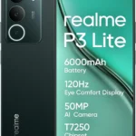 realme P3 Lite Unlocked Smartphone: 256GB ROM, 8GB RAM, 4G LTE Dual SIM (Pine Green) International Version