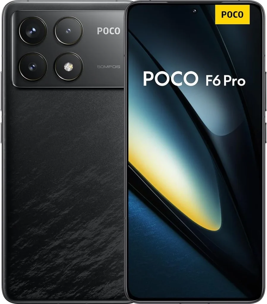 Xiaomi Poco F6 Pro 5G Unlocked Smartphone, 256GB 12GB RAM, 6.67" 120Hz Display, 50MP Triple Camera, Global Version for T