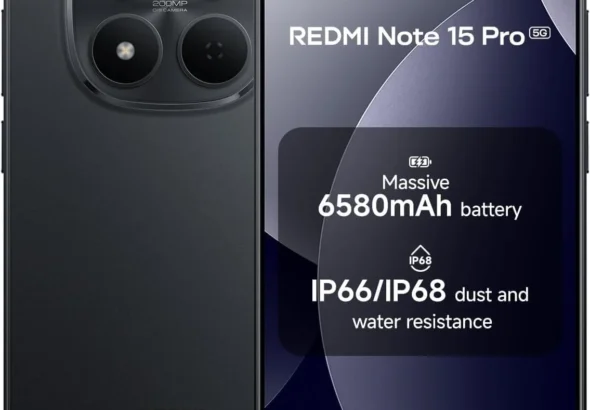 XIAOMI Redmi Note 15 Pro 5G Unlocked Smartphone, 512GB 8GB RAM, 6.83" 120Hz Display, 200MP Pro Camera, NFC, Dual SIM, Compatible with T