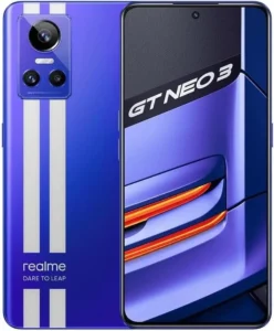 realme GT Neo 3 150W: 5G Unlocked Smartphone (12GB RAM 256GB, Nitro Blue) - International GSM Model with Ultra