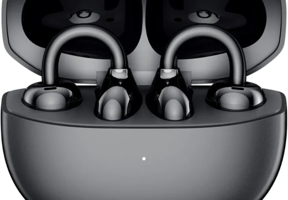 HONOR Choice Clip-On Open-Ear Bluetooth Headphones with Noise Cancelling, 36-Hour Battery, IP54 Sweatproof, Secure Fit for Running, Work, and Travel