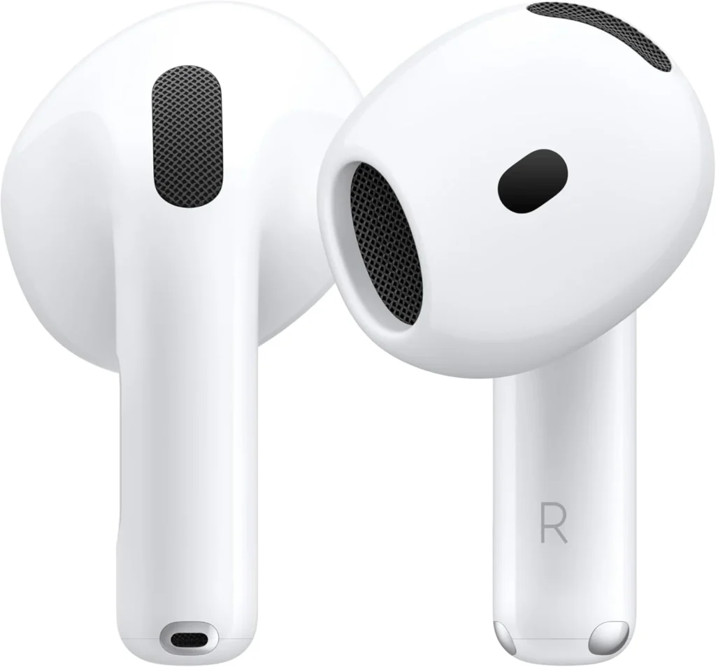 Apple AirPods 4 Wireless Earbuds with Personalized Spatial Audio, USB-C Case, 30