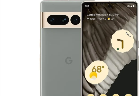 Google Pixel 7 Pro Unlocked 256GB Hazel - 5G Android Smartphone with Telephoto Lens, Wide-Angle Camera, and 24