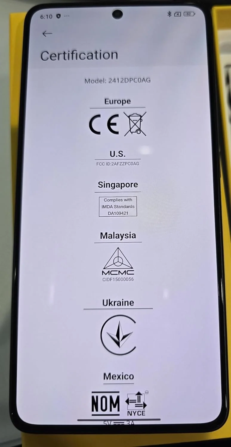 Unlocked Xiaomi Poco X7 Pro 5G Smartphone, 512GB 12GB RAM, 6.67" 50MP Camera, NFC, Dual SIM, Global Version for T