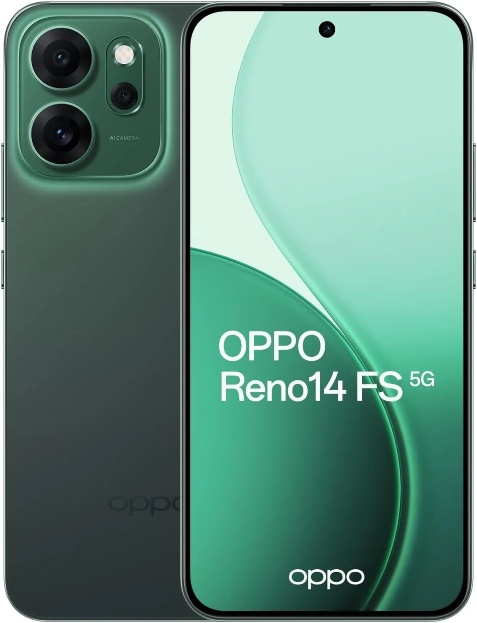 OPPO Reno14 FS 5G Unlocked Smartphone: 512GB ROM 12GB RAM, Dual