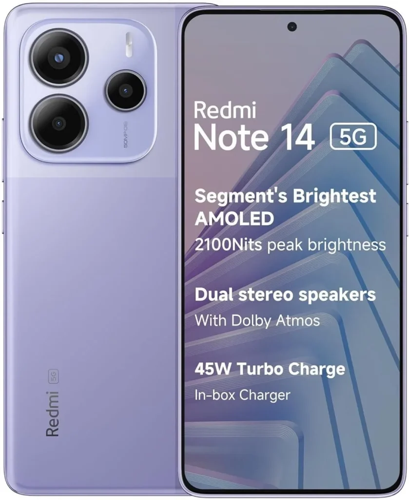 Xiaomi Redmi Note 14 5G Unlocked 256GB Lavender Purple