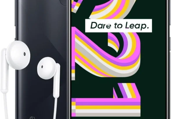 Realme C21Y Unlocked Smartphone: 4G LTE Dual SIM, 32GB ROM + 3GB RAM, 6.5" Display, 5000mAh Battery (Cross Black, International Version)