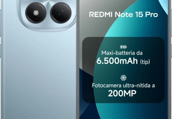 XIAOMI Redmi Note 15 Pro Unlocked Smartphone, 256GB 8GB RAM, 6.77" 120Hz Display, 200MP AI Camera, Glacier Blue - Global 4G LTE for T