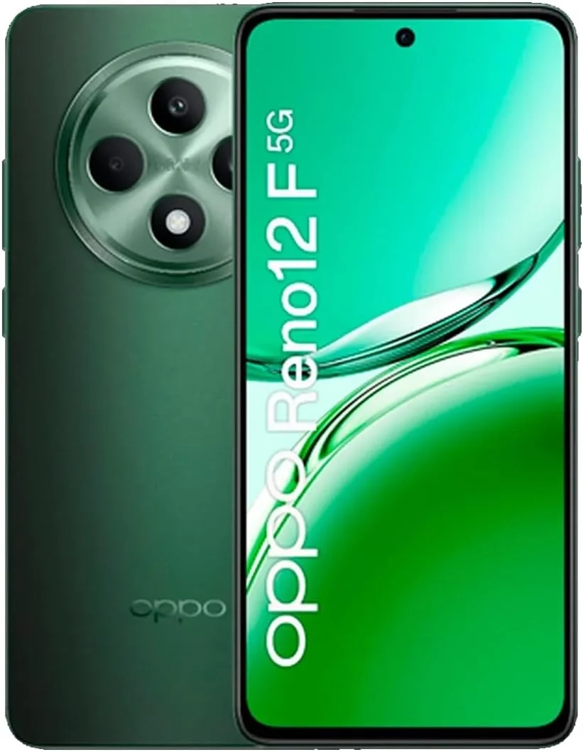 OPPO Reno12 F 5G Unlocked Smartphone, 256GB 8GB RAM, 6.67" Display, Dual SIM Android 14 (International Version, Green)