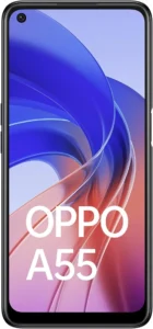 OPPO A55 Unlocked Smartphone, 64GB 4GB RAM Dual SIM 4G LTE GSM International Version (Starry Black)