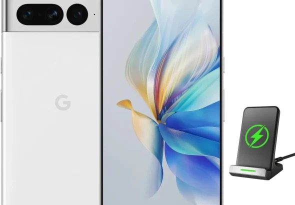 Google Pixel 7 Pro Unlocked Smartphone, 512GB Snow - 6.7" QHD OLED 120Hz Display, 5G, Triple Camera with Telephoto, 24