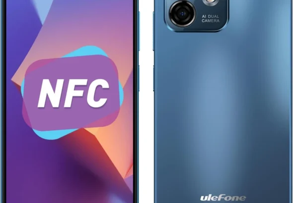 Ulefone Note 16 Pro Unlocked Smartphone, 12GB RAM 128GB, 6.52" HD+ Display, 50MP Camera, Android 13, 4400mAh Battery, Dual 4G LTE, NFC, Fingerprint Unlock, Blue