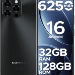 DOOGEE Note 58 Unlocked Smartphone, 6.6" HD+ 90Hz Display, 6250mAh Battery, 128GB Storage with 2TB Expandable, 4G Dual SIM Android 16 Cell Phone