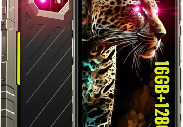 Ulefone Armor 22 Unlocked Rugged Smartphone: 6600mAh Battery, 64MP Camera, 120Hz Screen, IP68 Waterproof, 16GB RAM 128GB ROM, Green