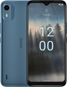 Nokia C12 Unlocked Smartphone (Cyan) - 6.3" HD+ Screen, 2-Day Battery, 64GB Storage, 8MP Camera, Android 12, Dual SIM
