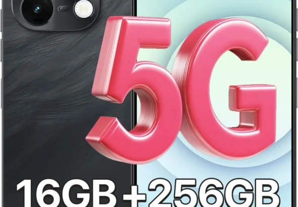 UMIDIGI Note 100 5G Unlocked Smartphone, 16GB RAM 256GB Expandable Storage, 6.8" 120Hz Display, 50MP Camera, Android 14, Dual SIM (Black)