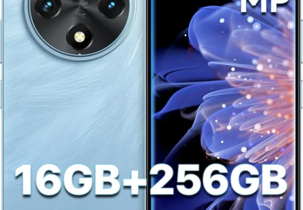 UMIDIGI G100 Unlocked Smartphone: 16GB RAM 256GB ROM (Expandable 1TB), 6.9" 120Hz Display, 50MP Triple Camera, 6000mAh Battery, Android 14, Dual 4G LTE, NFC