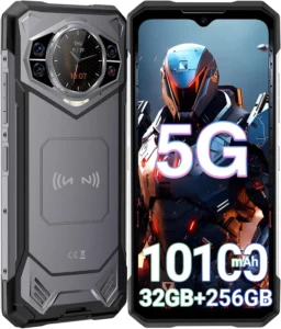 DOOGEE S200 Rugged Smartphone Unlocked 5G: 10100mAh Battery, 100MP Night Vision Camera, 120Hz 6.72" Display, 256GB Storage for ATT & Verizon