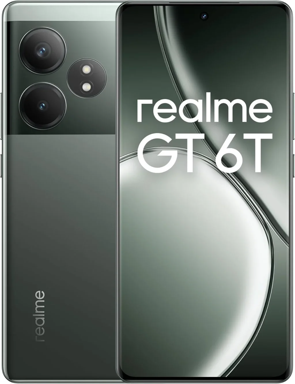 realme GT 6T Unlocked Smartphone, 256GB 8GB RAM, 5G Dual SIM, Razor Green International Version (GSM)