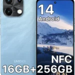 UMIDIGI Note 100 NFC Unlocked Android Phone, 16GB+256GB, 6.8" 120Hz Display, 50MP Camera, 5000mAh Battery, Fast Charging, Android 14, Dual SIM 4G Smartphone